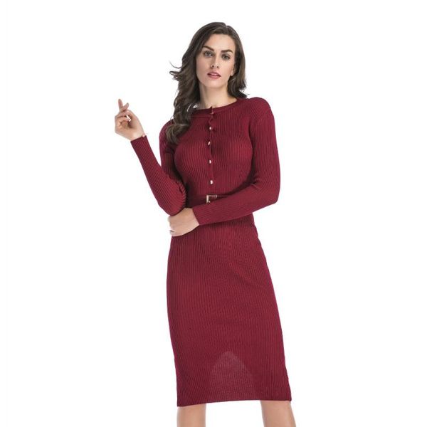 casual dresses yyfs 2021 autumn winter dress women elegant long sleeve knee-length solid slim office work clothes have belt, Black;gray
casual dresses yyfs 2021 autumn winter dress women elegant long sleeve knee-length solid slim office work clothes have belt, Black;gray