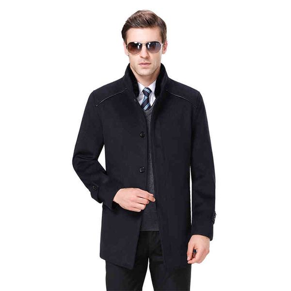 men's wool cashmere blended thermal et, royal rabbit coat, autumn and winter, 2021, Black
men's wool cashmere blended thermal et, royal rabbit coat, autumn and winter, 2021, Black