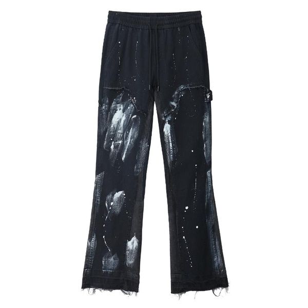 men's jeans streetwear denim pants men washing ink 2021 vintage patchwork flare harajuku hip hop jogger trousers, Blue
men's jeans streetwear denim pants men washing ink 2021 vintage patchwork flare harajuku hip hop jogger trousers, Blue