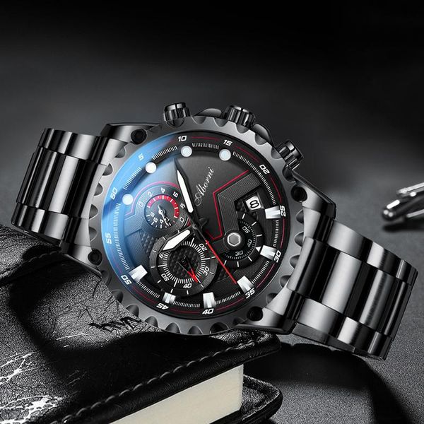 wristwatches aborni sport watch quartz waterproof big dial traveling fashion watches stainless steel men classic black, Slivery;brown
wristwatches aborni sport watch quartz waterproof big dial traveling fashion watches stainless steel men classic black, Slivery;brown