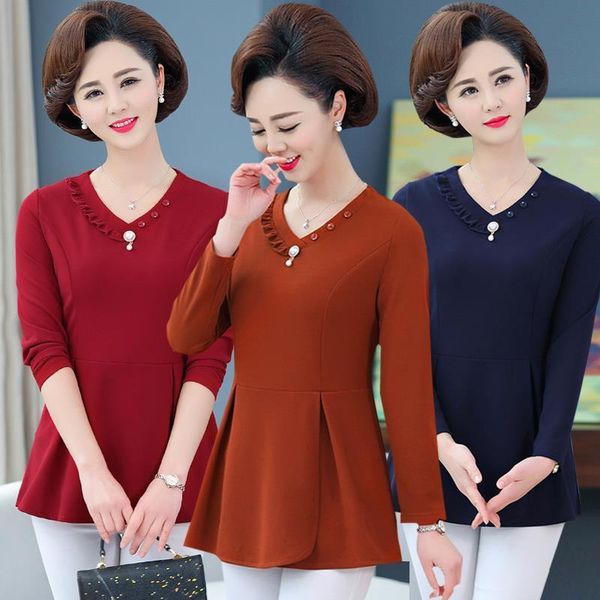 women's blouses & shirts 2021 middle age women fashion long sleeve chiffon blouse female loose ruffles v-neck elastic waist plus size 5, White
women's blouses & shirts 2021 middle age women fashion long sleeve chiffon blouse female loose ruffles v-neck elastic waist plus size 5, White