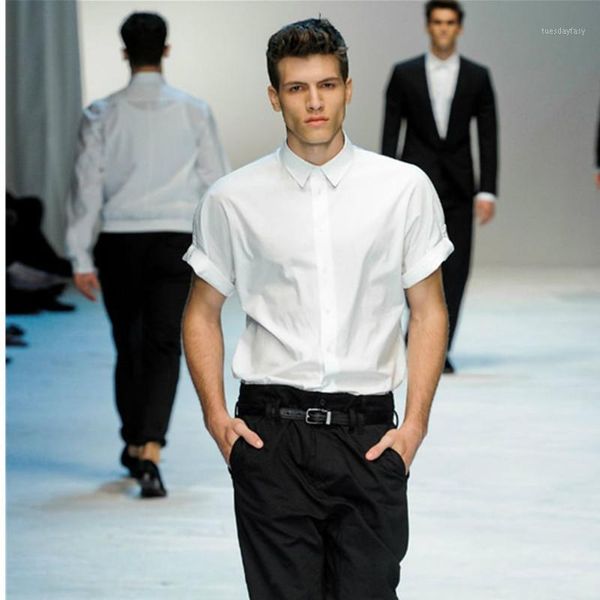 men's casual shirts men's short-sleeved shirt solid color 2021 summer base european and american high-end youth slim half-sleeved, White;black
men's casual shirts men's short-sleeved shirt solid color 2021 summer base european and american high-end youth slim half-sleeved, White;black