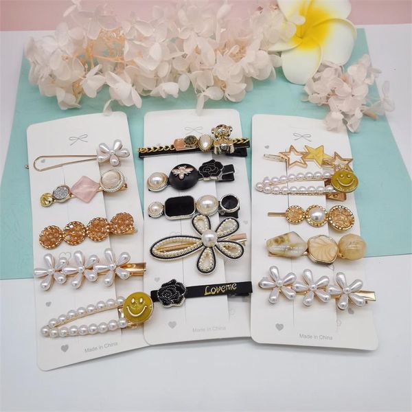 hair accessories 4/5pcs simulation pearl barrette clips pin for women fashion korean flower headwear girls sweet hairpins accessorie
hair accessories 4/5pcs simulation pearl barrette clips pin for women fashion korean flower headwear girls sweet hairpins accessorie