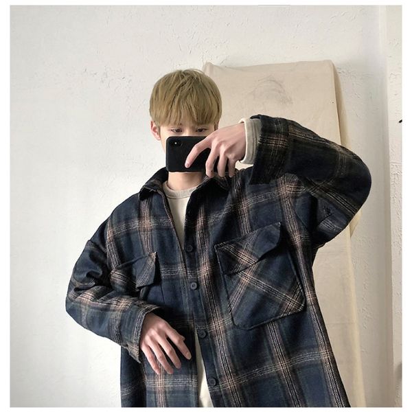2021 autumn new fashion casual plaid shirt men's youth korean version of slim all-match student plus size long-sleeved y56r, White;black
2021 autumn new fashion casual plaid shirt men's youth korean version of slim all-match student plus size long-sleeved y56r, White;black