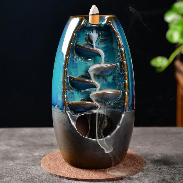 with 80 cones gift waterfall incense burner ceramic holder option for mixed (burner size l s) fragrance lamps
with 80 cones gift waterfall incense burner ceramic holder option for mixed (burner size l s) fragrance lamps