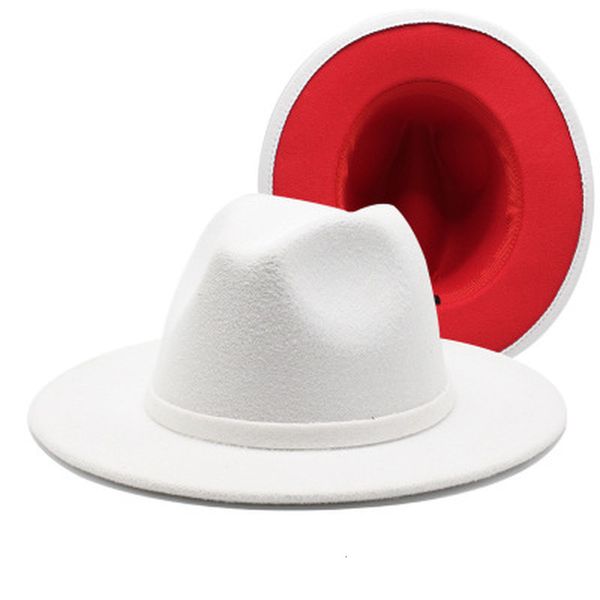 2021 new winter men solid with band two different color inside fedora hats felted wide brim simple white black women hat viru, Blue;gray
2021 new winter men solid with band two different color inside fedora hats felted wide brim simple white black women hat viru, Blue;gray
