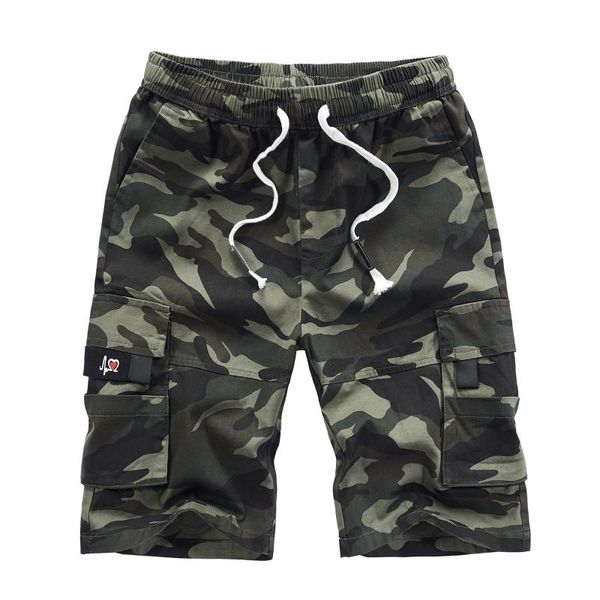 men's shorts summer camouflage 100% cotton loose jogger five-point cargo pants men casual beach, White;black
men's shorts summer camouflage 100% cotton loose jogger five-point cargo pants men casual beach, White;black