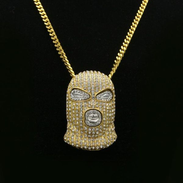pendant necklaces personality cs cap pave full rhinestone masked necklace gold filled men hip hop rock jewelry, Silver
pendant necklaces personality cs cap pave full rhinestone masked necklace gold filled men hip hop rock jewelry, Silver