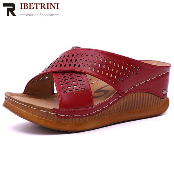 slippers ribetrini retro women solid open toe shoes seiwng wedges slip on casual brand 2021 hollow leisure, Black
slippers ribetrini retro women solid open toe shoes seiwng wedges slip on casual brand 2021 hollow leisure, Black