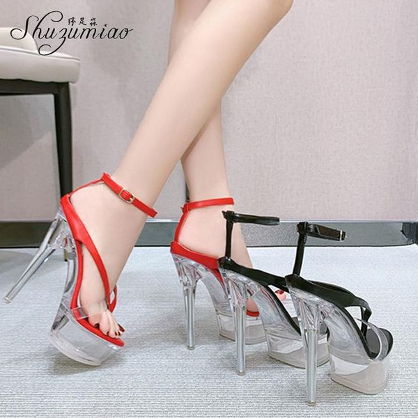 sandals shuzumiao woman shoes 2021 summer platform women crystal high heels 14cm fashion thin model catwalk, Black
sandals shuzumiao woman shoes 2021 summer platform women crystal high heels 14cm fashion thin model catwalk, Black