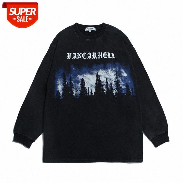 landscape printing washed and worn long-sleeved t-shirt men's dark loose round neck pullover bottoming shirt #zz0b, White;black
landscape printing washed and worn long-sleeved t-shirt men's dark loose round neck pullover bottoming shirt #zz0b, White;black