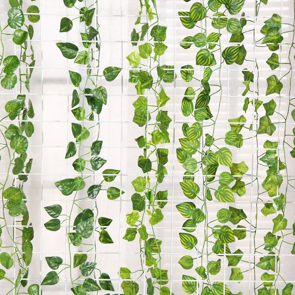 decorative flowers & wreaths 1 piece 100pcs leaf 2.3m garden home decor artificial ivy garland plants vine fake foliage creeper green wreath
decorative flowers & wreaths 1 piece 100pcs leaf 2.3m garden home decor artificial ivy garland plants vine fake foliage creeper green wreath