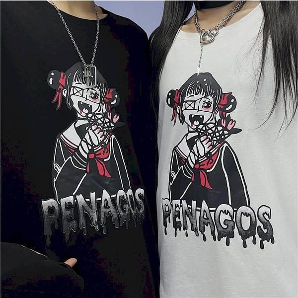 long sleeve printed autumn 2021 new korean version in the dark animated cartoons released couple male and female background shirt u70r, White 
long sleeve printed autumn 2021 new korean version in the dark animated cartoons released couple male and female background shirt u70r, White