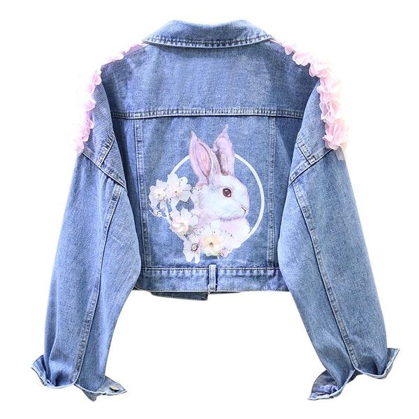 women's jackets korean streetwear jeans denim jacket 2021 animal print appliques beading jean female spring autumn coat, Black;brown
women's jackets korean streetwear jeans denim jacket 2021 animal print appliques beading jean female spring autumn coat, Black;brown