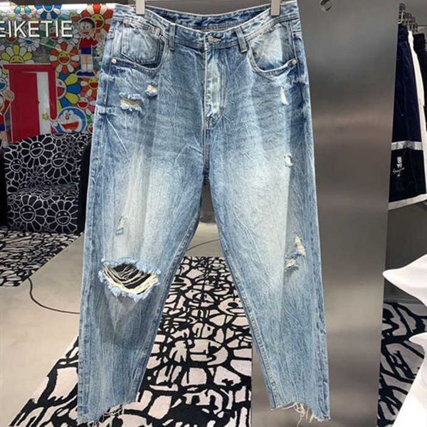 fashion outlet 21ss chrome fengchao brand summer fog double line essentials water wash hole straight denim pants for men, Blue
fashion outlet 21ss chrome fengchao brand summer fog double line essentials water wash hole straight denim pants for men, Blue