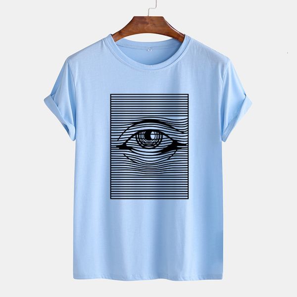 fashion casual loose short sleeve men's round neck eye print t-shirt for men, White;black
fashion casual loose short sleeve men's round neck eye print t-shirt for men, White;black