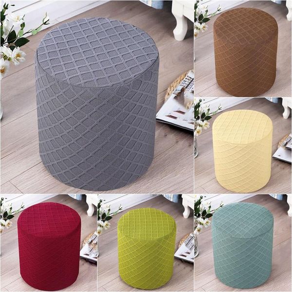 round shape footstool cover jacquard stretch slipcover elastic ottoman chair covers for living room footrest furniture protector
round shape footstool cover jacquard stretch slipcover elastic ottoman chair covers for living room footrest furniture protector