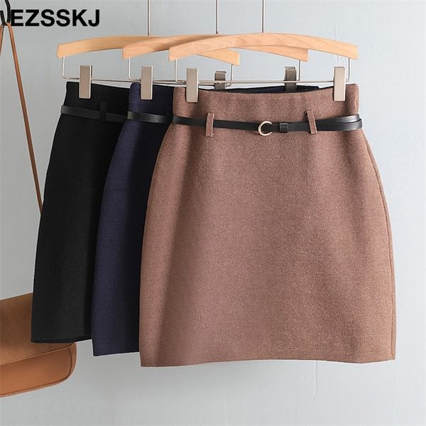 spring autumn retro a-line pencil mini skirt female fashion high waist slim skirt solid color badycon knitted short skirt 210311, Black
spring autumn retro a-line pencil mini skirt female fashion high waist slim skirt solid color badycon knitted short skirt 210311, Black