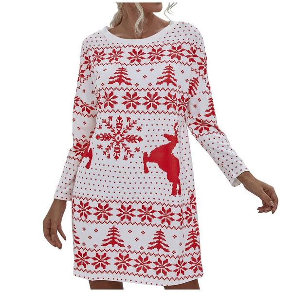 casual dresses women's fashion straight dress christmas deer snowflake printed round neck long sleeve spring and autumn, Black;gray
casual dresses women's fashion straight dress christmas deer snowflake printed round neck long sleeve spring and autumn, Black;gray
