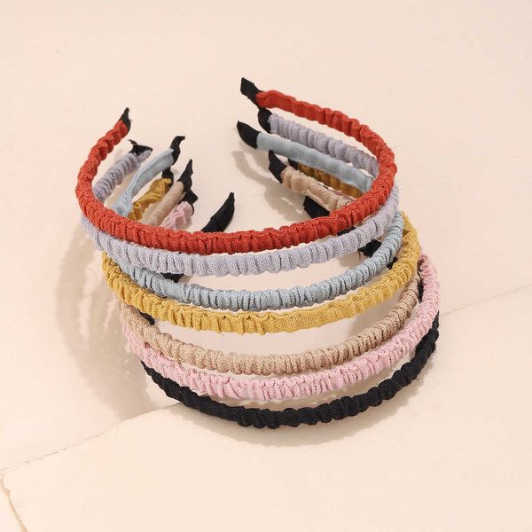 fashion simple hairband bright color fabric pleated hairband diy headband hairpin, Silver
fashion simple hairband bright color fabric pleated hairband diy headband hairpin, Silver