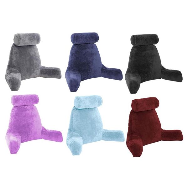 reading pillow with detachable neck roll & big bed backrest pillow with arms and 
reading pillow with detachable neck roll & big bed backrest pillow with arms and