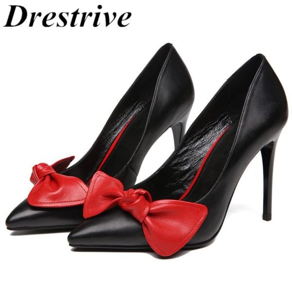 dress shoes drestrive customized women pumps butterfly-knot cow leather thin heels pointed toe female high heel party large size 31 cm, Black
dress shoes drestrive customized women pumps butterfly-knot cow leather thin heels pointed toe female high heel party large size 31 cm, Black