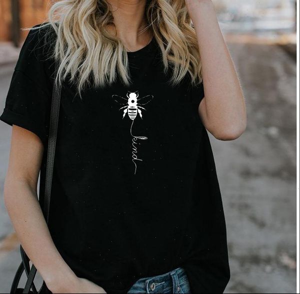 bee kind print t shirt women short sleeve o neck loose tshirt 2021 summer fashion ladiestee shirt mujer, White
bee kind print t shirt women short sleeve o neck loose tshirt 2021 summer fashion ladiestee shirt mujer, White