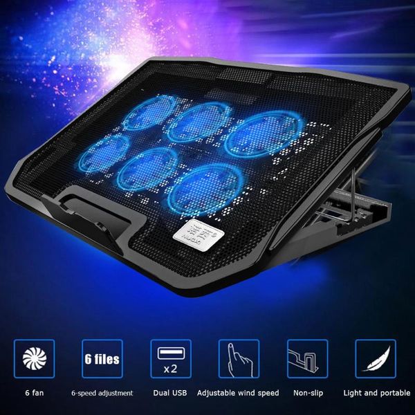 lapcooling pads for 12-17 inch lap cooler pad 2 usb ports 6 fans gaming cool stand compatible with notebook ultrabook
lapcooling pads for 12-17 inch lap cooler pad 2 usb ports 6 fans gaming cool stand compatible with notebook ultrabook