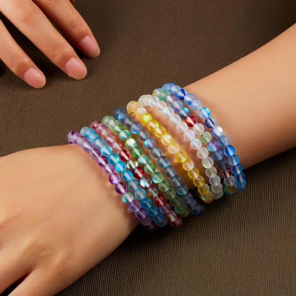 charm bracelets 6mm transparent glass crystal multicolor matte shining stone beaded handmade wristband gifts jewelry, Golden;silver
charm bracelets 6mm transparent glass crystal multicolor matte shining stone beaded handmade wristband gifts jewelry, Golden;silver