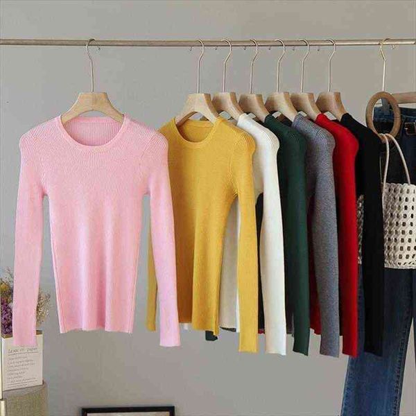 11 Colors On Autumn Winter Womens Sweaters Women Ladies Long Sleeve Crew Neck Slim Fitting Knitted Sweater Femme Korean Pullover, White;black
11 Colors On Autumn Winter Womens Sweaters Women Ladies Long Sleeve Crew Neck Slim Fitting Knitted Sweater Femme Korean Pullover, White;black