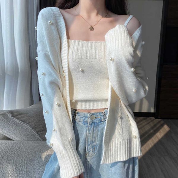cardigan fashion beading sweater autumn winter ladies knit loose casual joker crop korean matching chest 210601, White
cardigan fashion beading sweater autumn winter ladies knit loose casual joker crop korean matching chest 210601, White