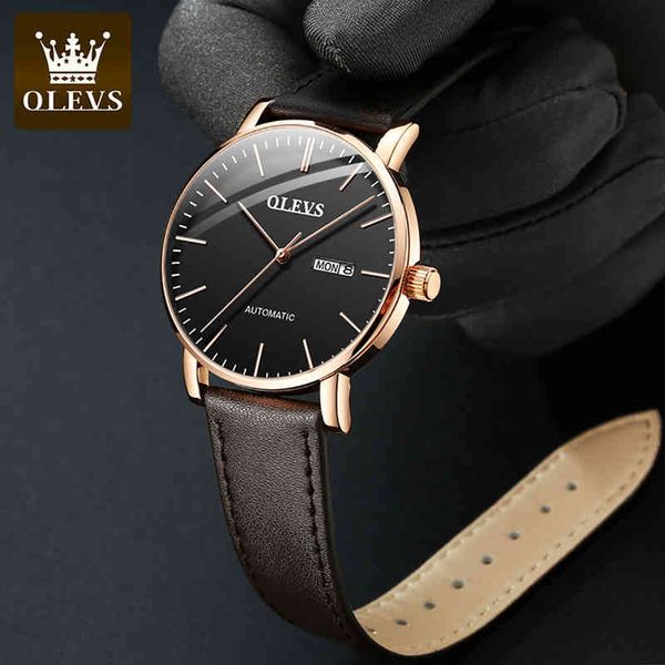 new 2021 olevs men mark automatic watches leather tape business people mechanical waterproof retro clock5882, Slivery;brown
new 2021 olevs men mark automatic watches leather tape business people mechanical waterproof retro clock5882, Slivery;brown