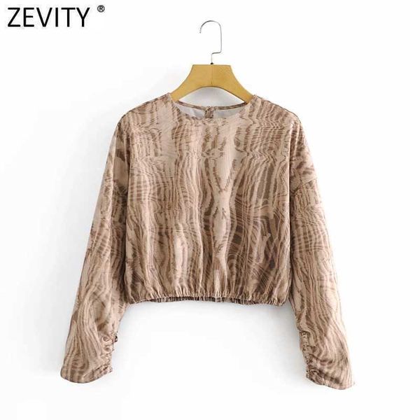 zevity women vintage animal texture print short smock blouse female o neck long sleeve casual shirt chic blusas ls7531 210603, White
zevity women vintage animal texture print short smock blouse female o neck long sleeve casual shirt chic blusas ls7531 210603, White