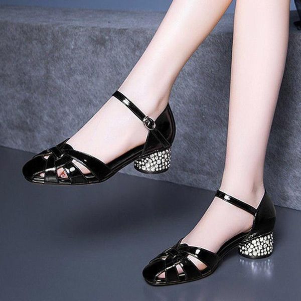 sandals 2021 summer women hollow outs ankle strap crystal heeled dress shoes pumps cover toe sandalias mujer female 9179l, Black
sandals 2021 summer women hollow outs ankle strap crystal heeled dress shoes pumps cover toe sandalias mujer female 9179l, Black