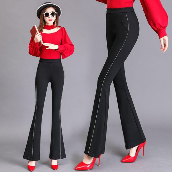 2021 new arrival spring autumn fashion elastic high waist flare trousers office ladies casual patchwork pants streetwears o304, Black;white
2021 new arrival spring autumn fashion elastic high waist flare trousers office ladies casual patchwork pants streetwears o304, Black;white