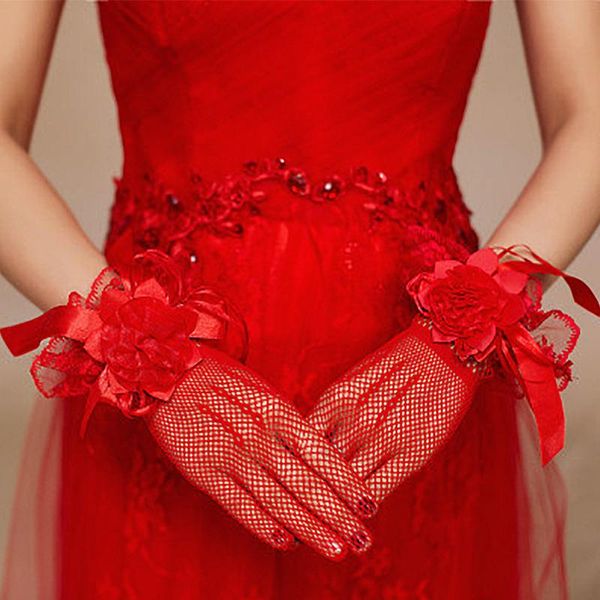 five fingers gloves summer lace mesh fishnet female full finger short thin retro red white bridal wedding dance bowknot mittens, Blue;gray
five fingers gloves summer lace mesh fishnet female full finger short thin retro red white bridal wedding dance bowknot mittens, Blue;gray