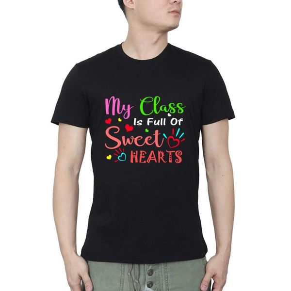 men's t-shirts teacher valentines day my class is full baseball sale fashion for men, White;black
men's t-shirts teacher valentines day my class is full baseball sale fashion for men, White;black