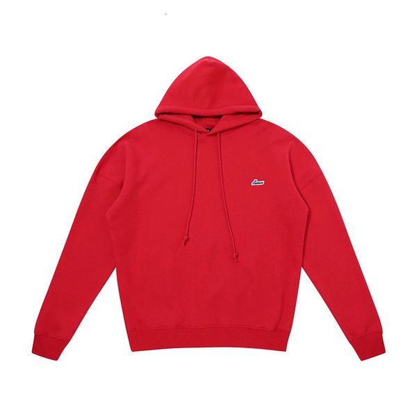 new 20fw heavy fabric fleece we11done embroidery small hoodie men women 1:1 welldone pullovers hooded sweatshirts xkg7 1wvw, Black