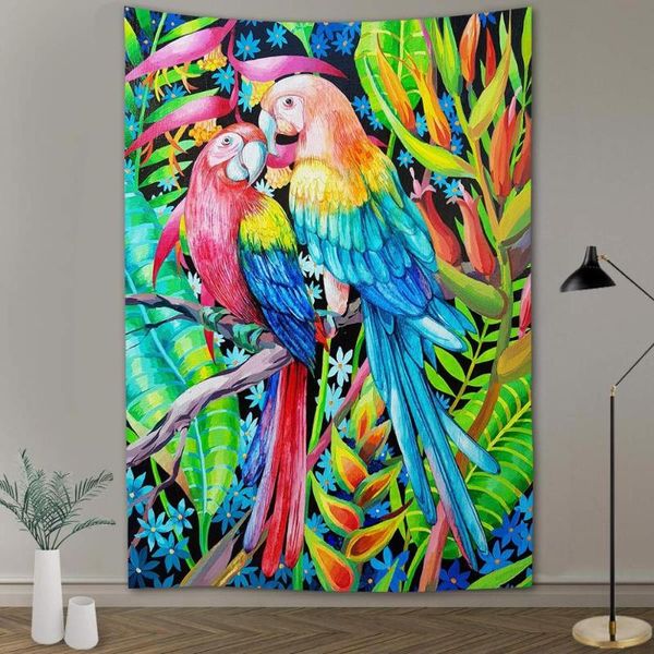 tapestries nordic style parrot 3d painting tapestry wall hanging tropical plant green cartoon polyester kids room dec
tapestries nordic style parrot 3d painting tapestry wall hanging tropical plant green cartoon polyester kids room dec