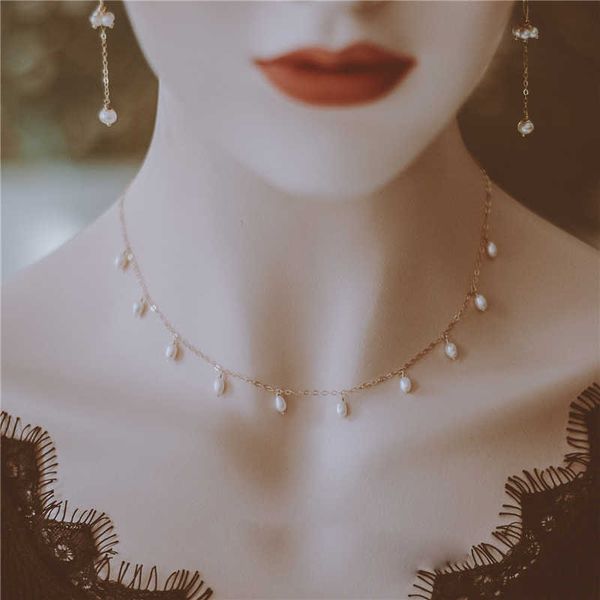 gold filled freshwater pearls jewelry handmade vintage simple party collier bijoux femme necklace for women, Silver
gold filled freshwater pearls jewelry handmade vintage simple party collier bijoux femme necklace for women, Silver