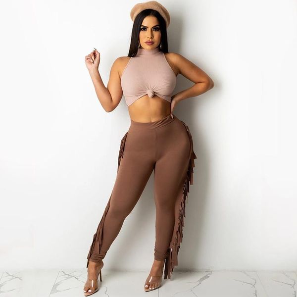 women's two piece pants fall clothes set women fashion sleeveless vest +pants sets lounge club vacation streetwear wholesale items, White
women's two piece pants fall clothes set women fashion sleeveless vest +pants sets lounge club vacation streetwear wholesale items, White