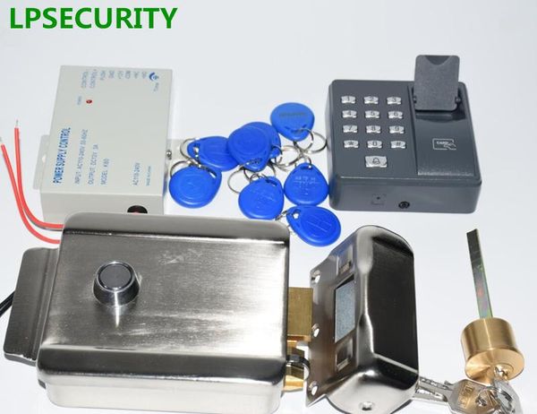lpsecurity biometric standalone fingerprint access control rfid reader electric door lock kit with 10pcs id smart card tags
lpsecurity biometric standalone fingerprint access control rfid reader electric door lock kit with 10pcs id smart card tags