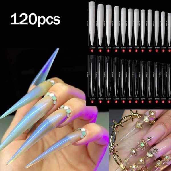 false nails 120 clear stiletto nail tip extra long tips 120pcs/24pcs sharp ending half cover french salon, Red;gold
false nails 120 clear stiletto nail tip extra long tips 120pcs/24pcs sharp ending half cover french salon, Red;gold