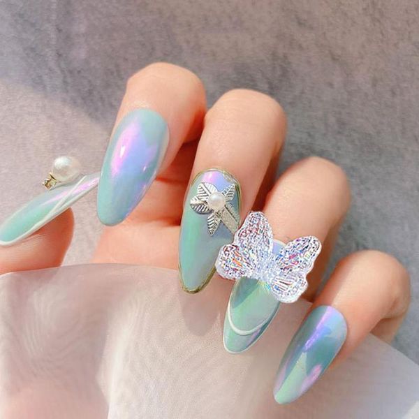 nail art decorations 8pcs butterfly wings 3d decoration wave strip symphony diy beauty holographic design manicure, Silver;gold
nail art decorations 8pcs butterfly wings 3d decoration wave strip symphony diy beauty holographic design manicure, Silver;gold