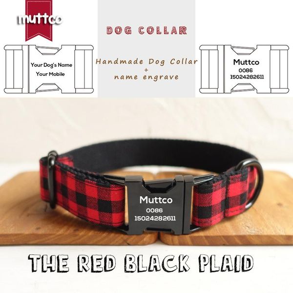 dog collars & leashes muttco personalized id tag collar for chihuahua poodle the red black plaid custom pet name and phone number 5 sizes ud
dog collars & leashes muttco personalized id tag collar for chihuahua poodle the red black plaid custom pet name and phone number 5 sizes ud