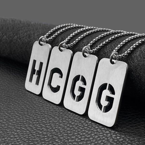 pendant necklaces hip hop stainless steel mens 26 initial letter alphabet necklace military army dog tag for women jewelry, Silver
pendant necklaces hip hop stainless steel mens 26 initial letter alphabet necklace military army dog tag for women jewelry, Silver