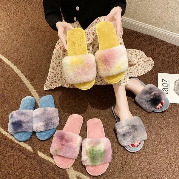 slippers flat shoes female flock rome basic short plush tpr with, Black 
slippers flat shoes female flock rome basic short plush tpr with, Black