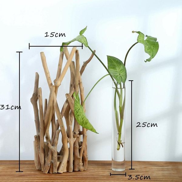 1 set glass vase tube shape clear flower bottle with wooden shelf wood stand hydroponic glass container home decor ornament
1 set glass vase tube shape clear flower bottle with wooden shelf wood stand hydroponic glass container home decor ornament