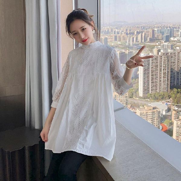maternity & tees 6630# lace patchwork white cotton blouses spring summer fashion shirt clothes for pregnant women loose pregnancy
maternity & tees 6630# lace patchwork white cotton blouses spring summer fashion shirt clothes for pregnant women loose pregnancy