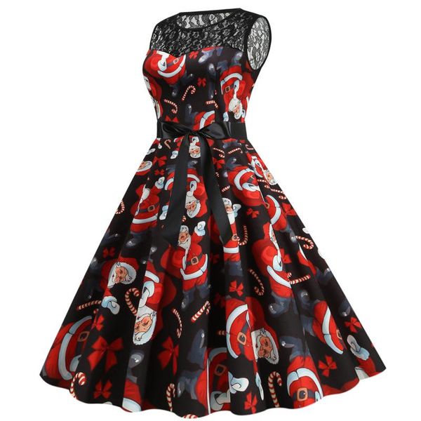 casual dresses women christmas sleeveless lace 1950s housewife evening party prom vintage elegant dress robe femme disfraz mujer, Black;gray
casual dresses women christmas sleeveless lace 1950s housewife evening party prom vintage elegant dress robe femme disfraz mujer, Black;gray